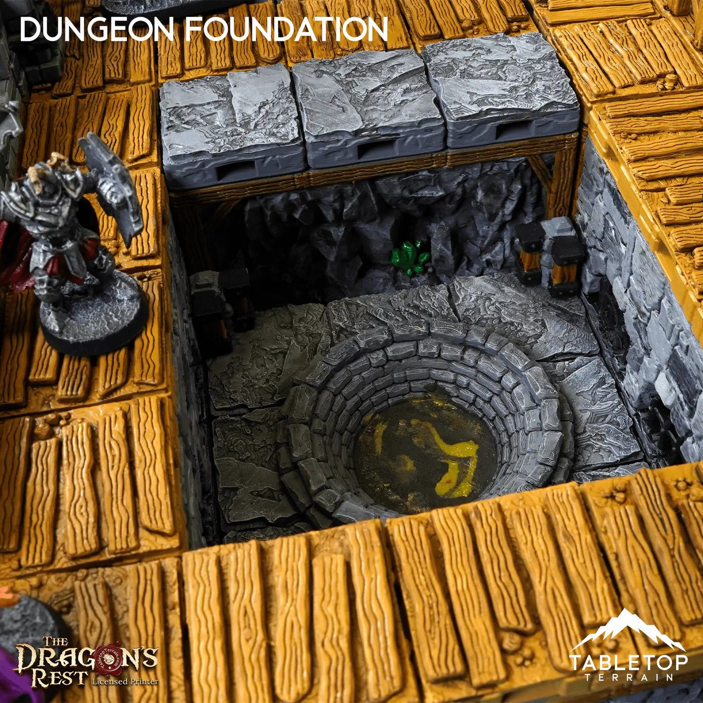 Dungeon Foundation Gaming Board Compatible with HeroQuest First Light