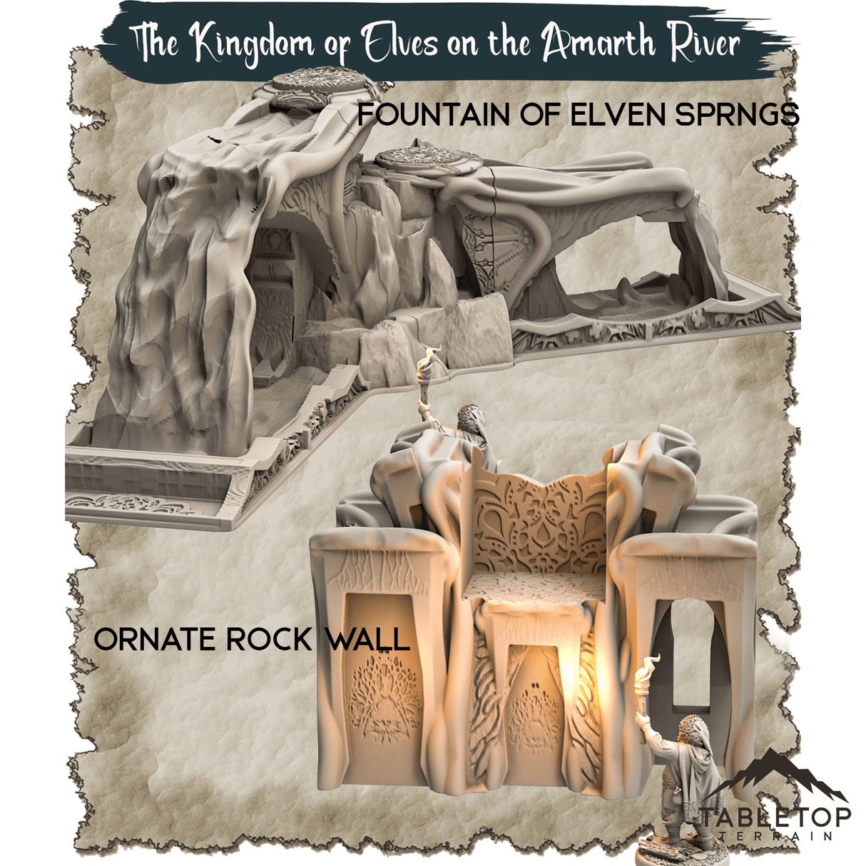 The Kingdom of Elves on the Amarth River - Thematic Dungeon Terrain
