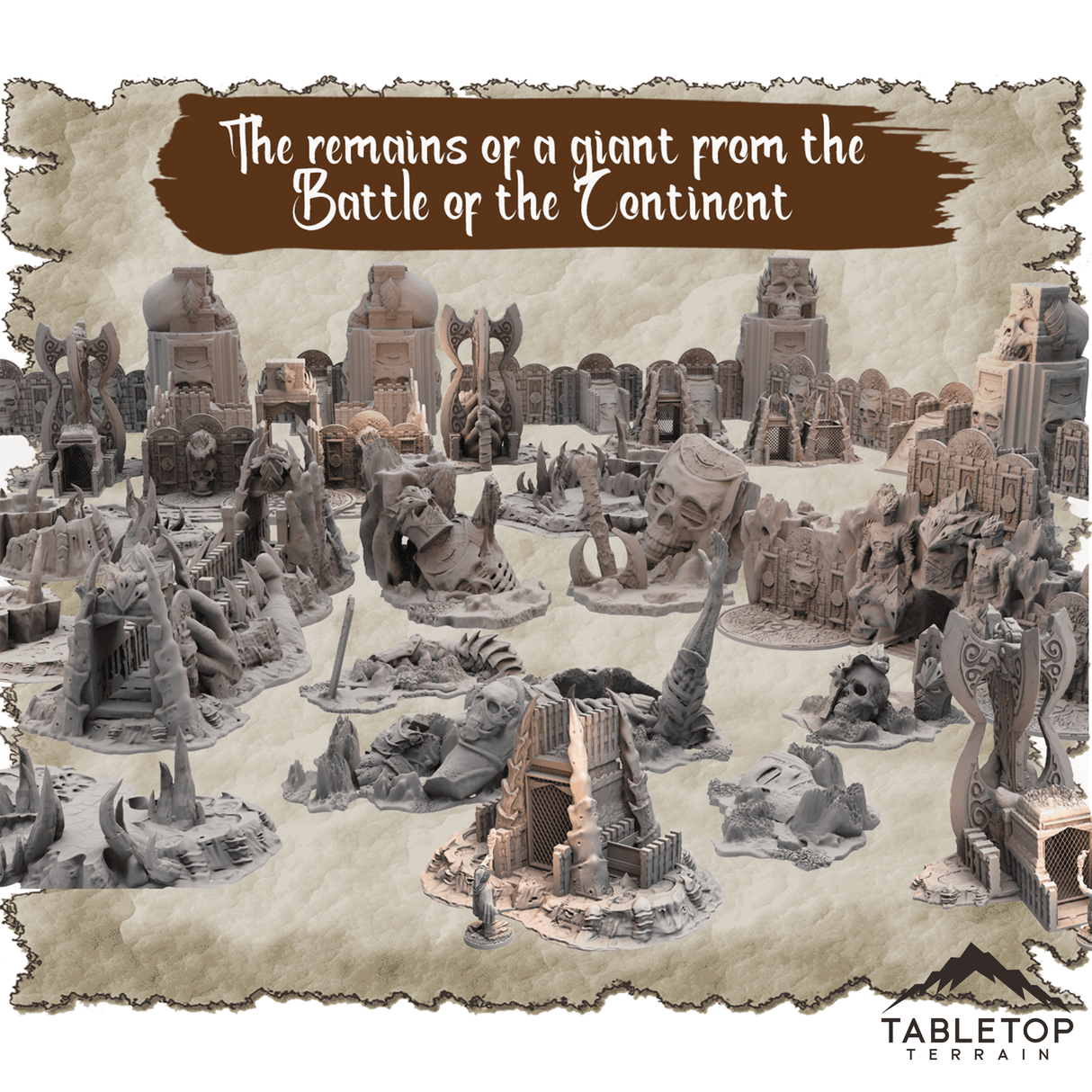 The Remains of a Giant from the Battle of the Continent Dungeon Terrain