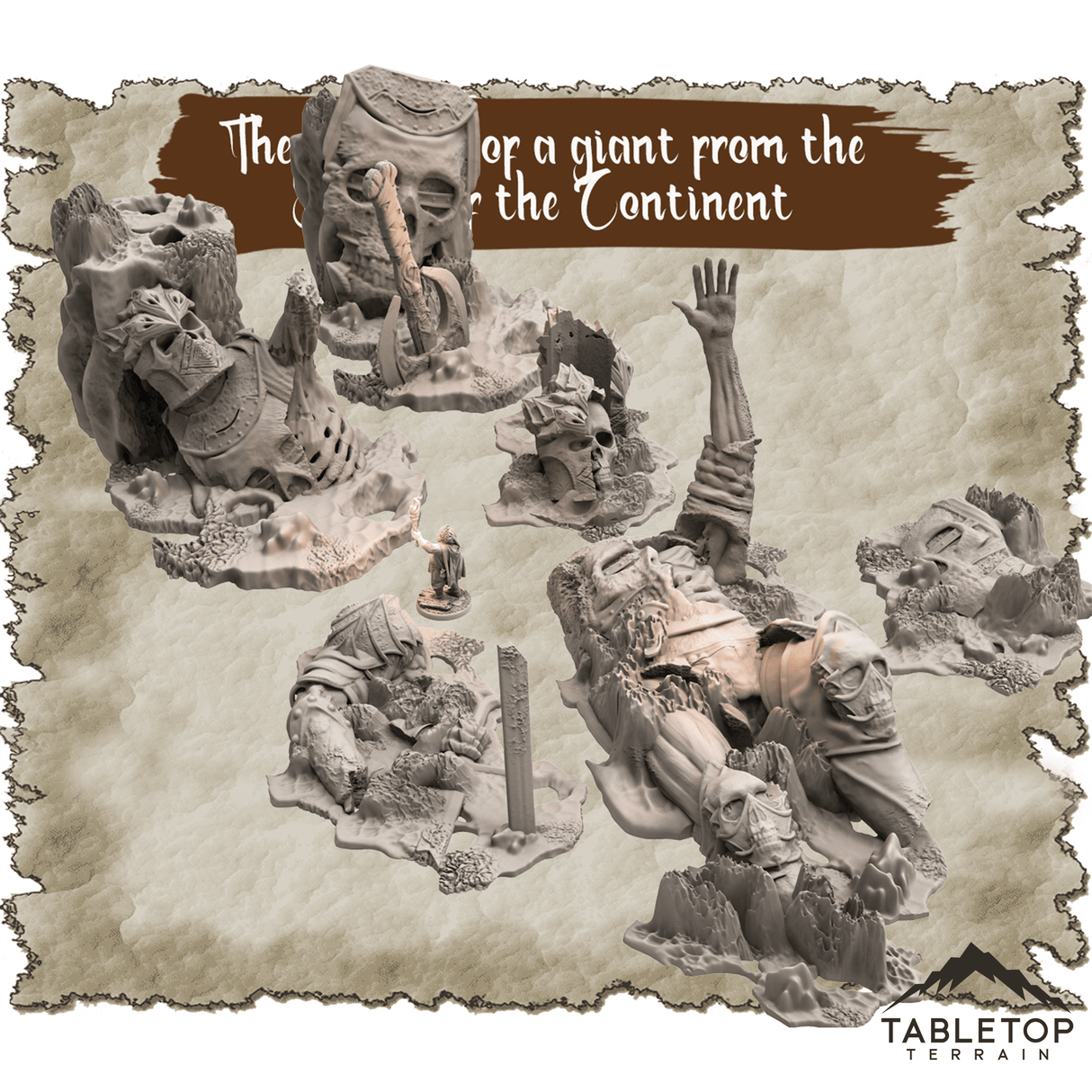 The Remains of a Giant from the Battle of the Continent Dungeon Terrain