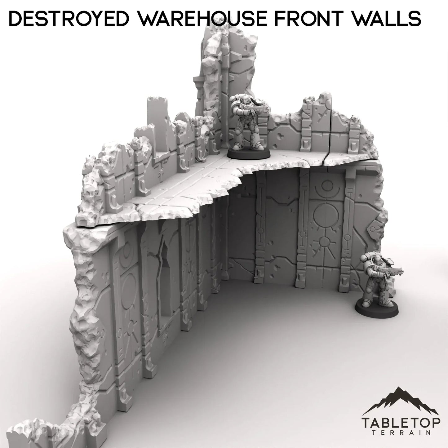 Destroyed Warehouse Front Walls