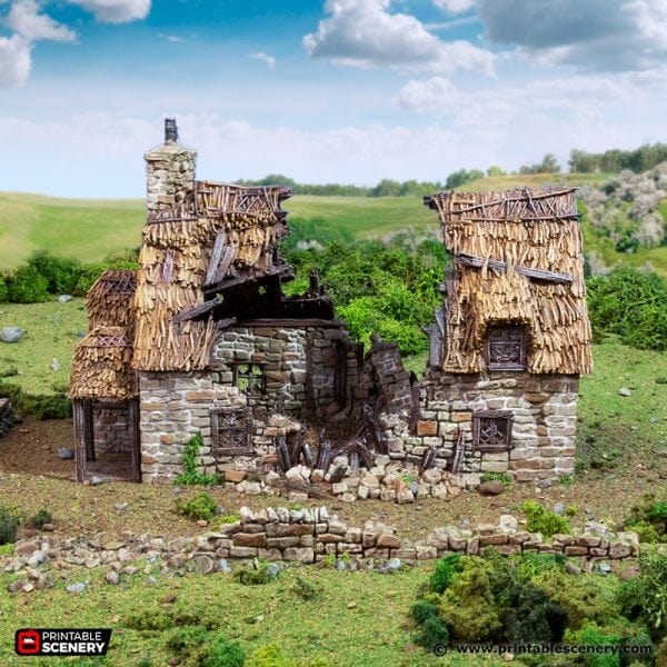 Ruined Country Manor - Country & King - Fantasy Historical Ruins
