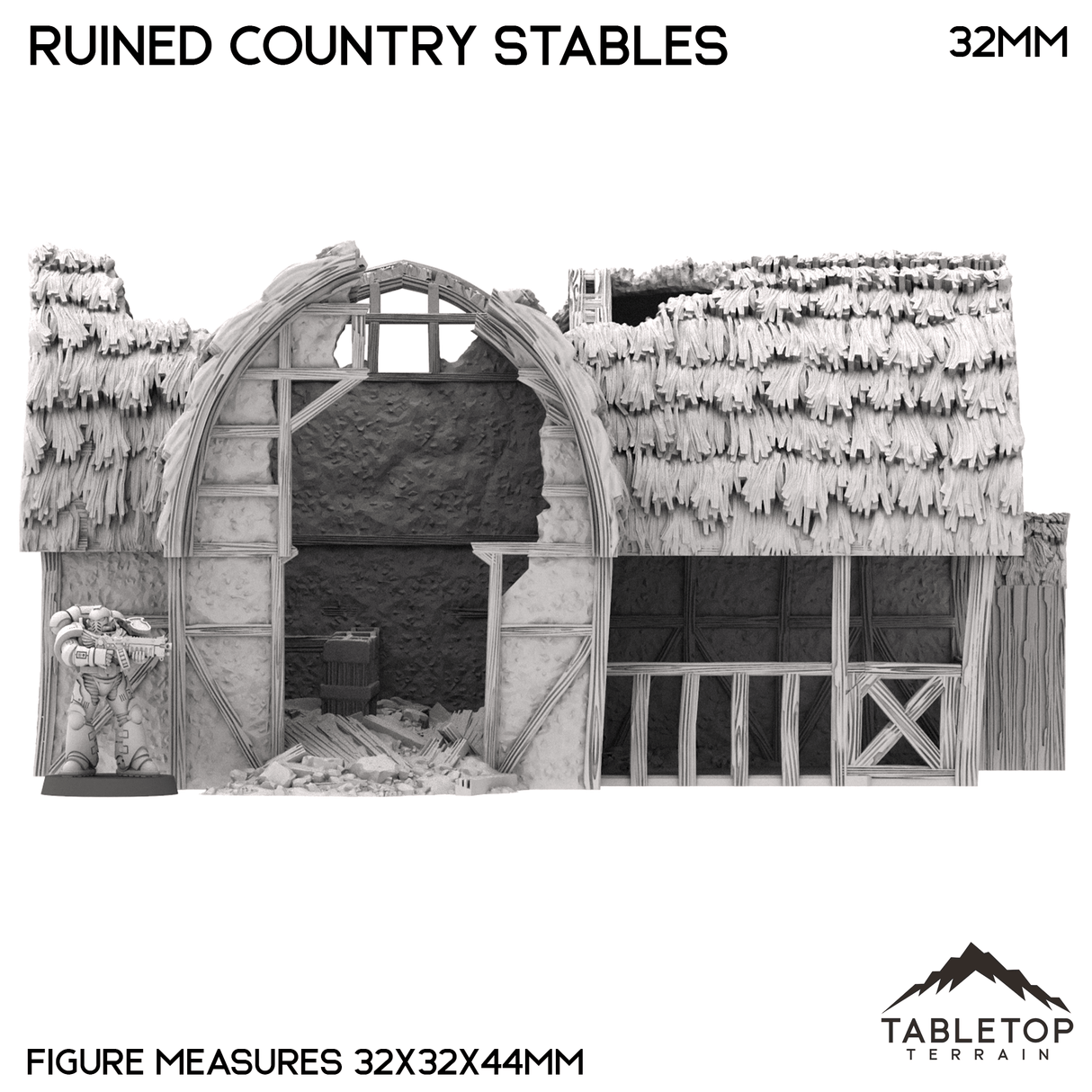 Ruined Country Stables - Country & King - Fantasy Historical Ruins