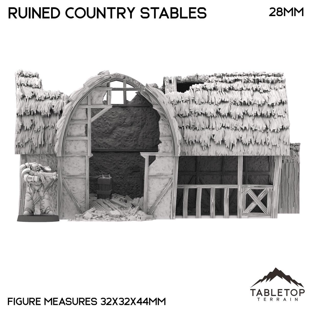 Ruined Country Stables - Country & King - Fantasy Historical Ruins