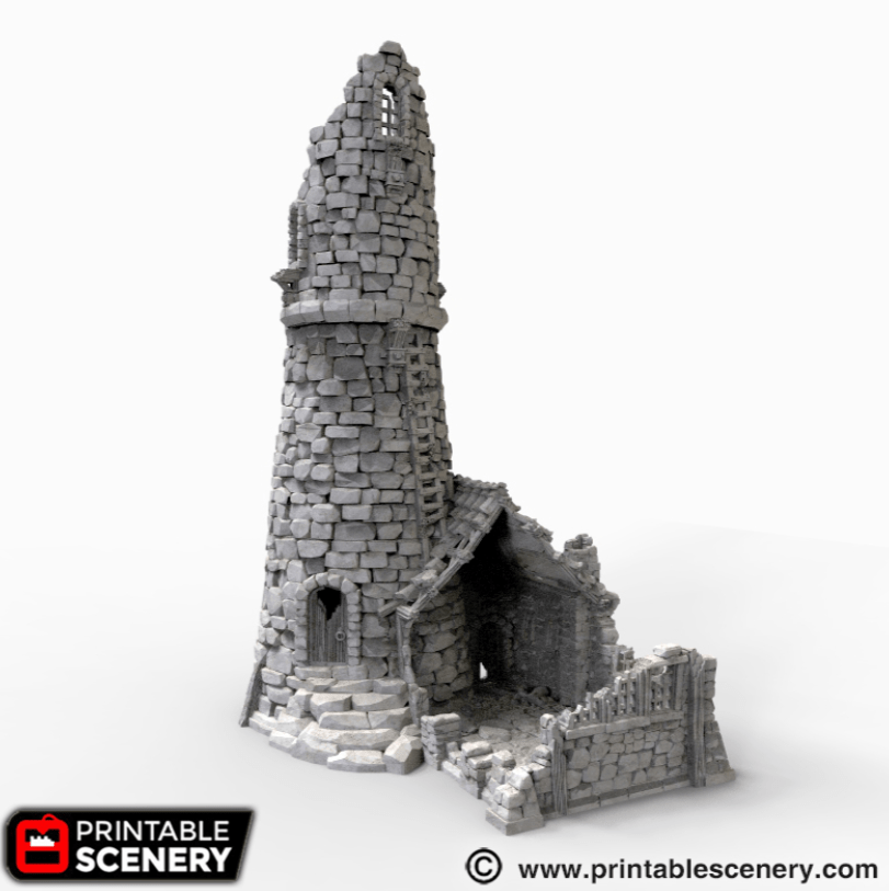 Ruined Lighthouse - Fantasy Ruins