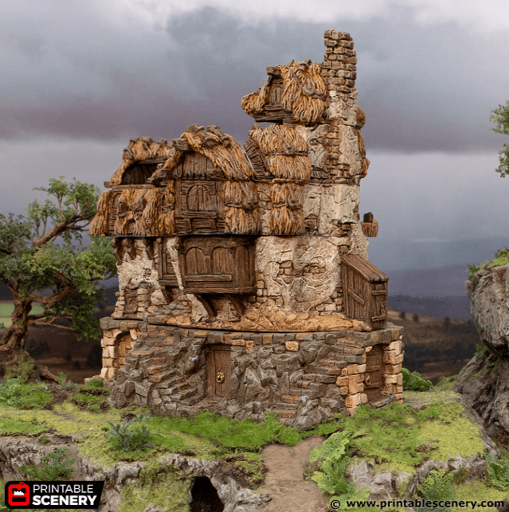 Ruined Longhouse - Hagglethorn Hollow - Fantasy Ruins