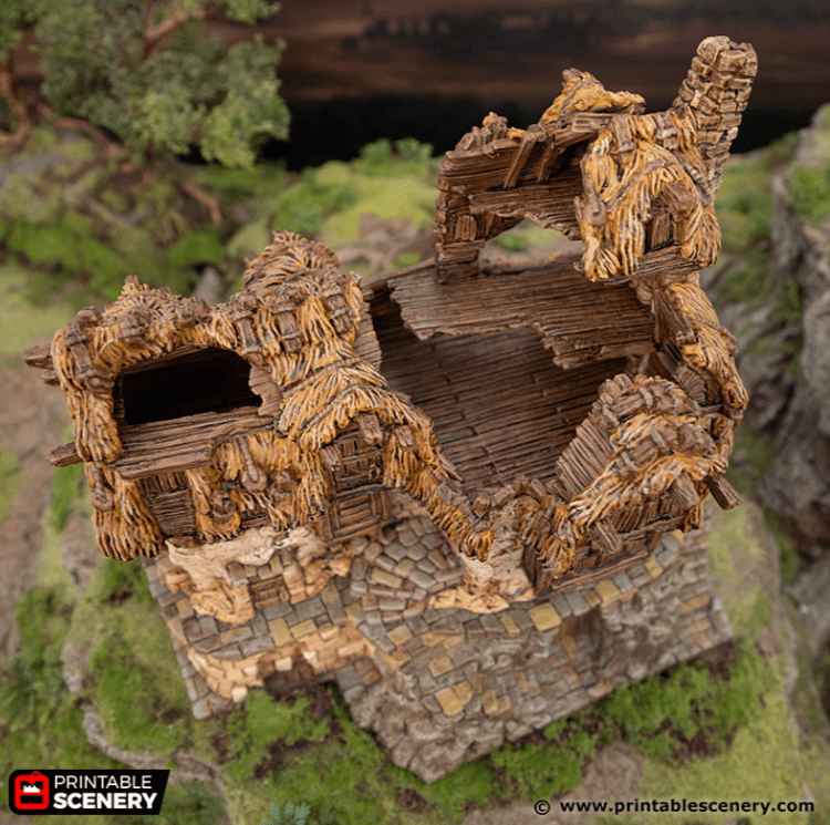 Ruined Longhouse - Hagglethorn Hollow - Fantasy Ruins
