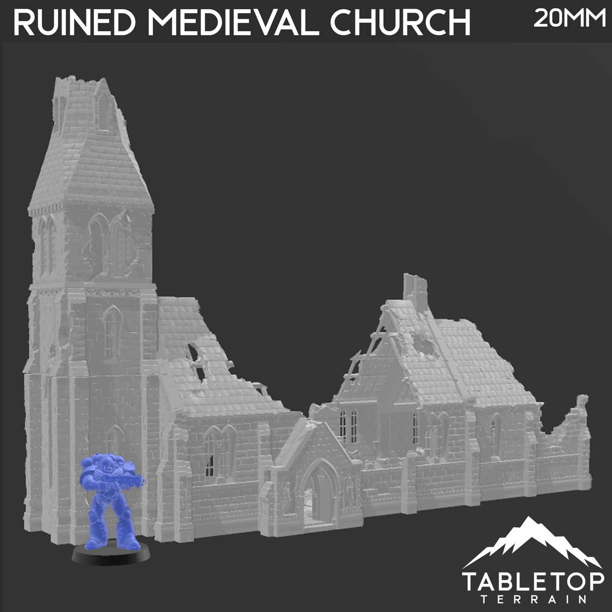 Ruined Medieval Church - WWII Building