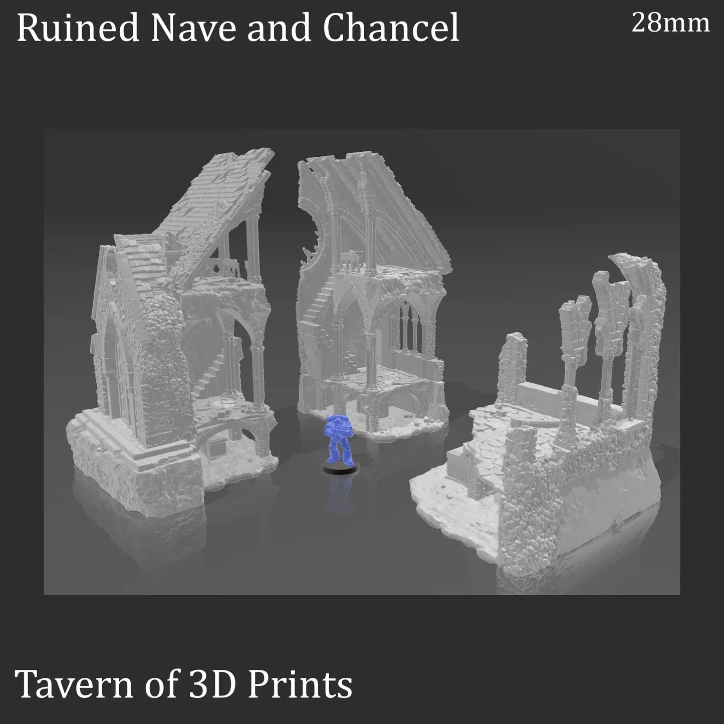 Ruined Nave and Chancel - Fantasy Ruins
