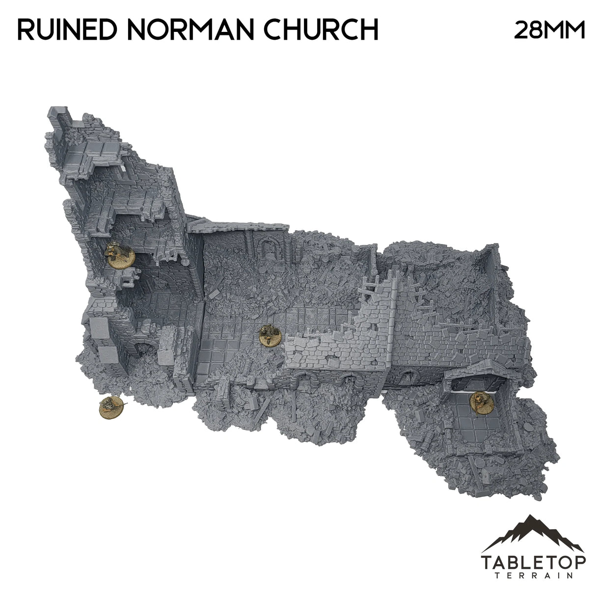 Ruined Norman Church - Country & King - Fantasy Historical Ruins