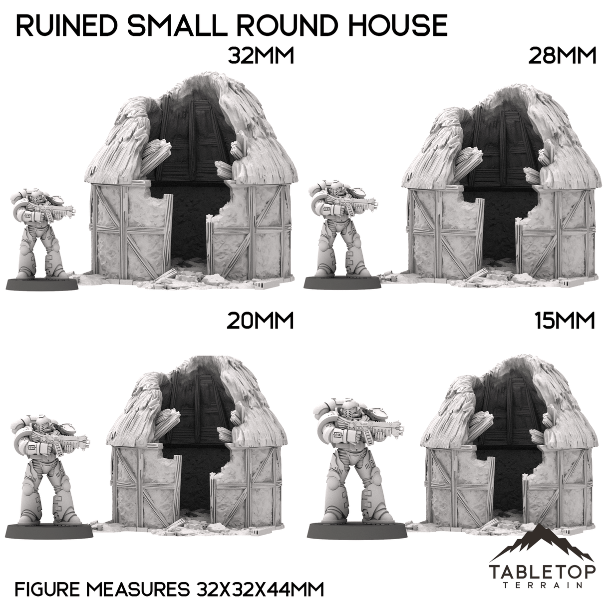 Ruined Small Round House - Country & King - Fantasy Historical Building