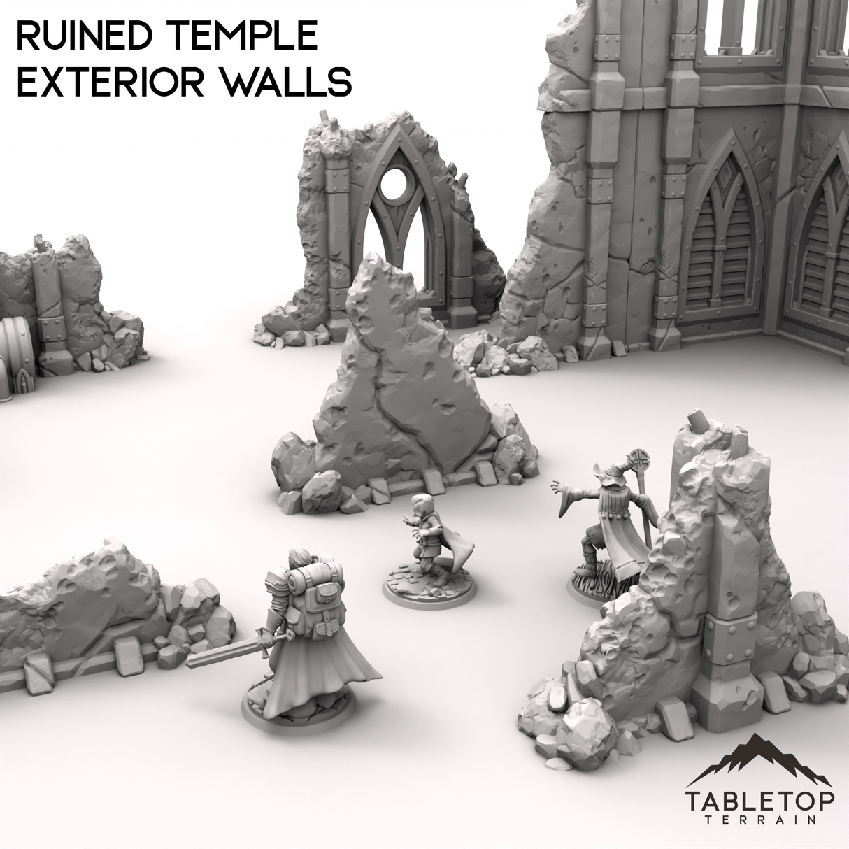 Ruined Temple Exterior Walls