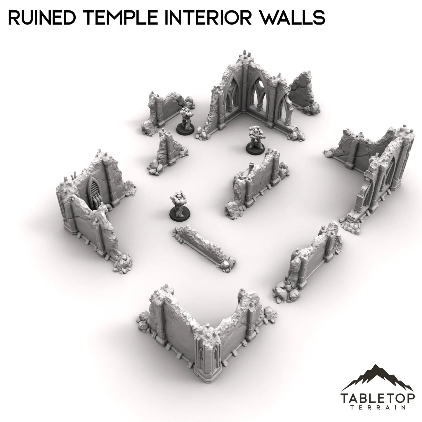 Ruined Temple Interior Walls