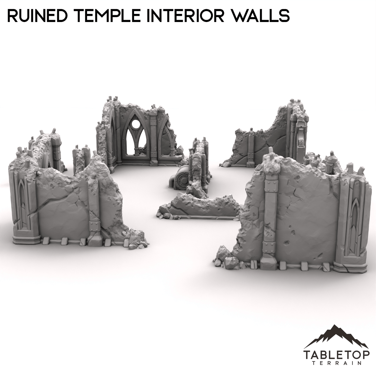 Ruined Temple Interior Walls