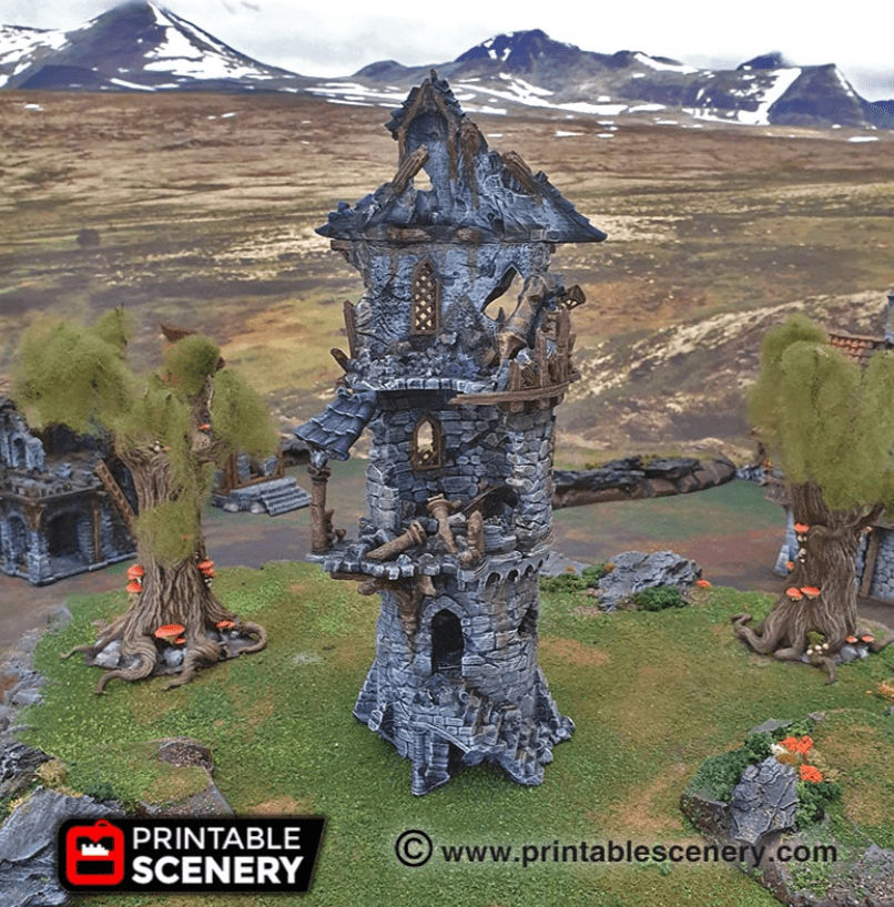 Ruined Wizard Tower - Fantasy Ruins