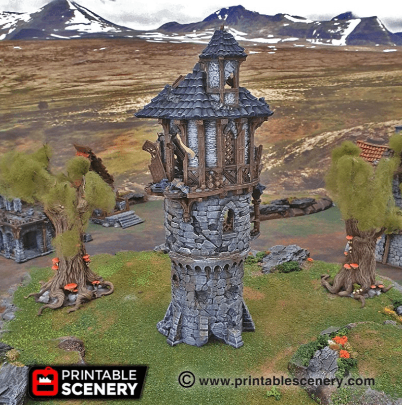 Ruined Wizard Tower - Fantasy Ruins