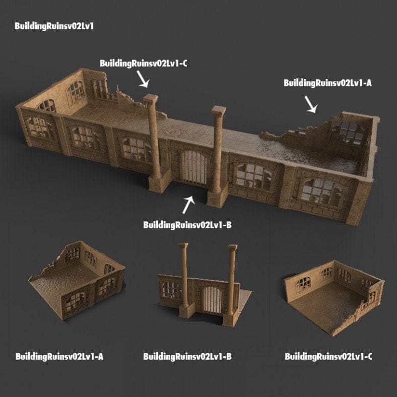 Stalingrad Ruins B - WWII Building