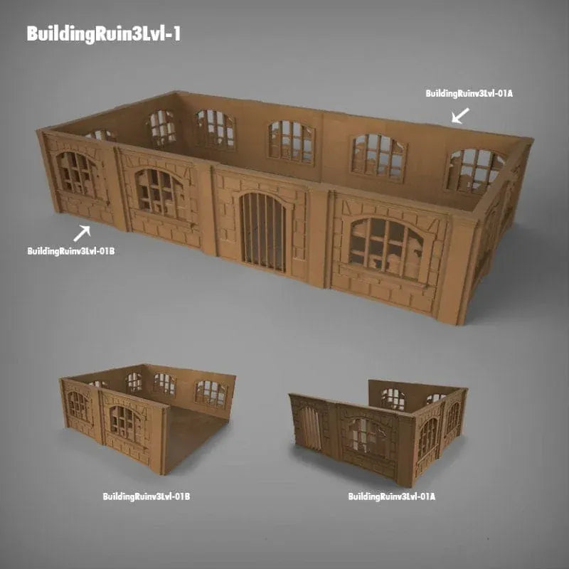 Stalingrad Ruins D - WWII Building