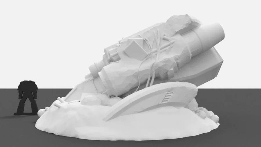 Bounty Hunter's Ship / Crashed Ship - Star Wars Legion Terrain