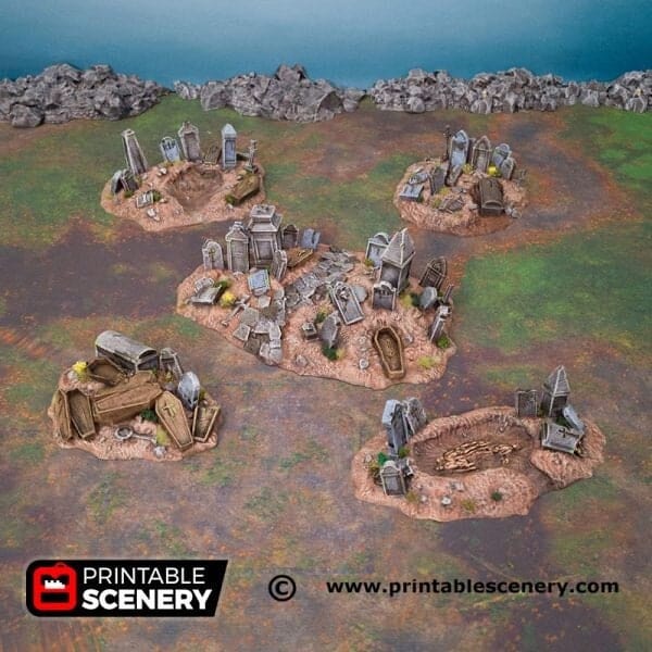 Graveyard Hills - Fantasy Scatter Terrain
