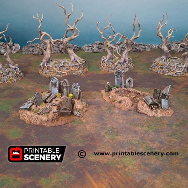 Graveyard Hills - Fantasy Scatter Terrain
