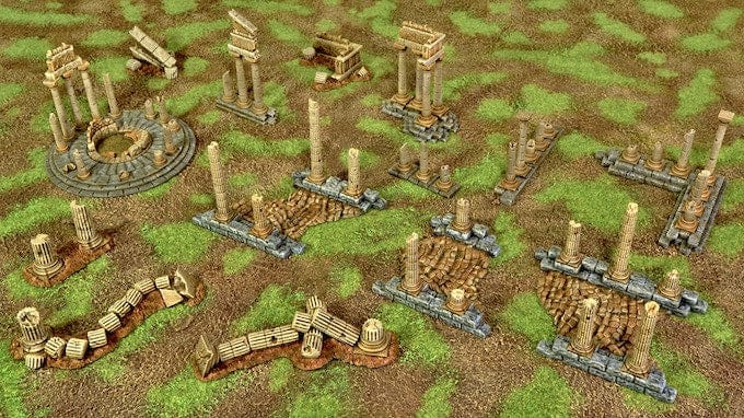 Greek Ruins - Fantasy Scatter Terrain
