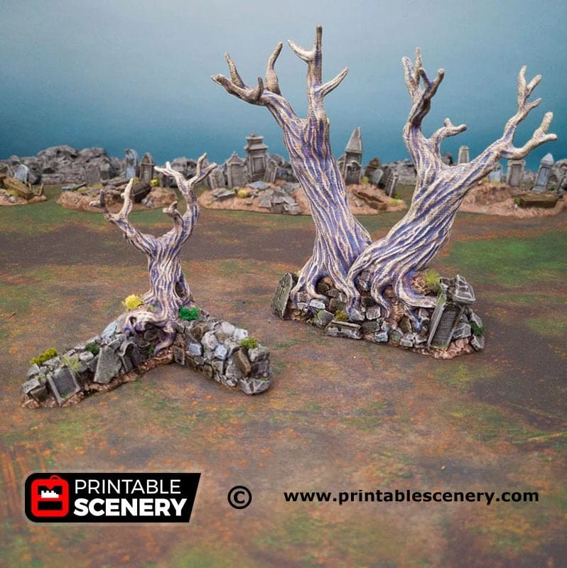 Hallowed Graveyard Walls - Fantasy Terrain