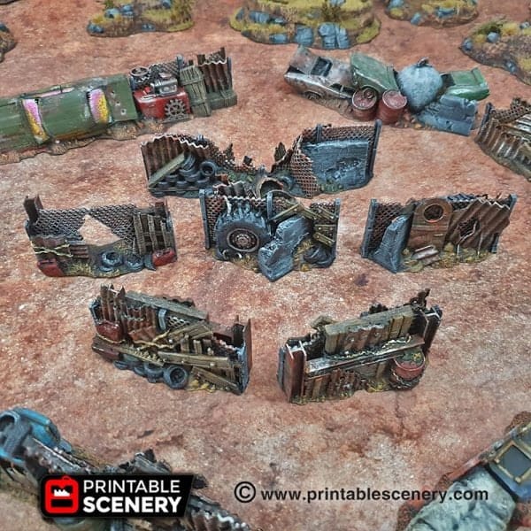 Junkfort Barricades and Fences - Apocalyptic Scatter Terrain