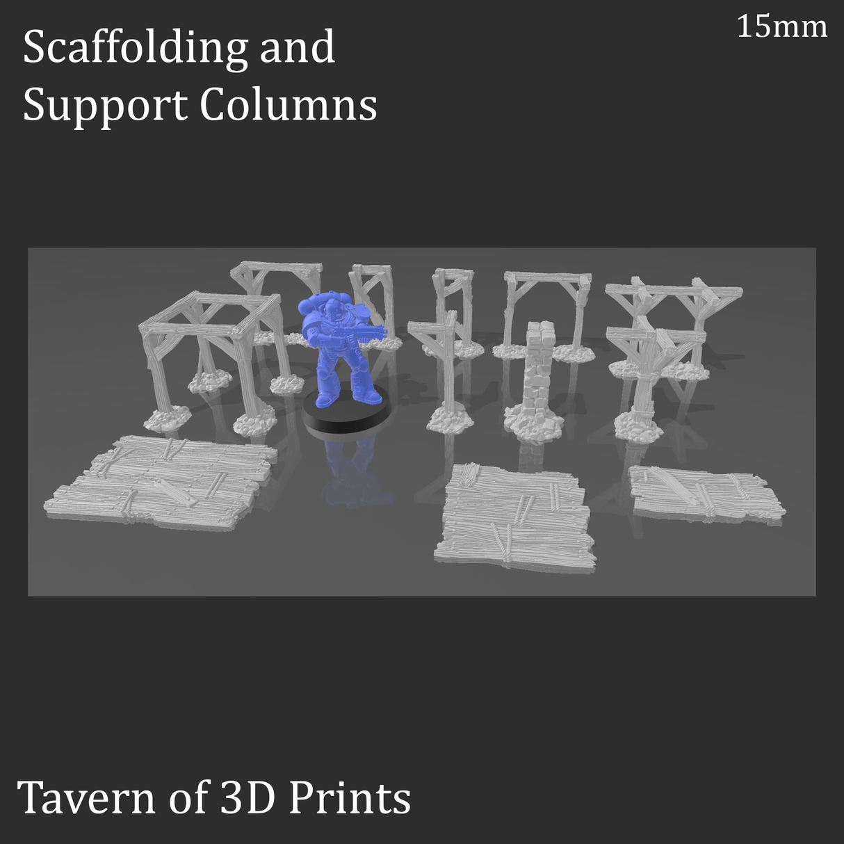 Scaffolding and Support Columns - Scatter Terrain
