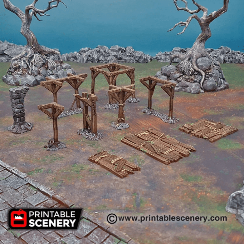 Scaffolding and Support Columns - Scatter Terrain