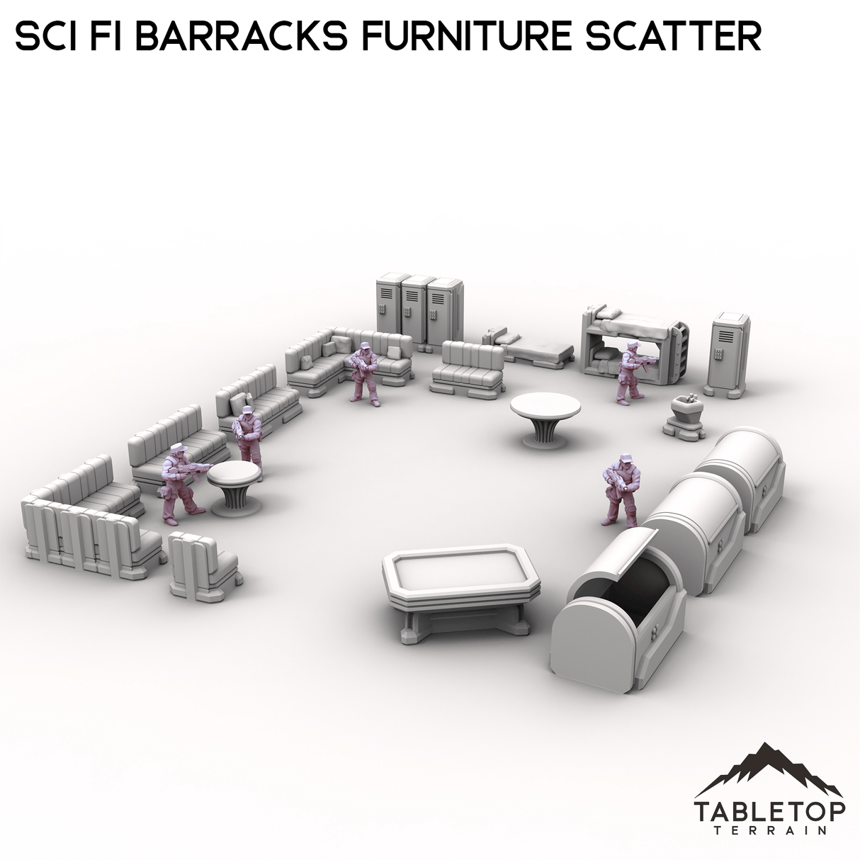 Sci Fi Barracks Furniture Scatter