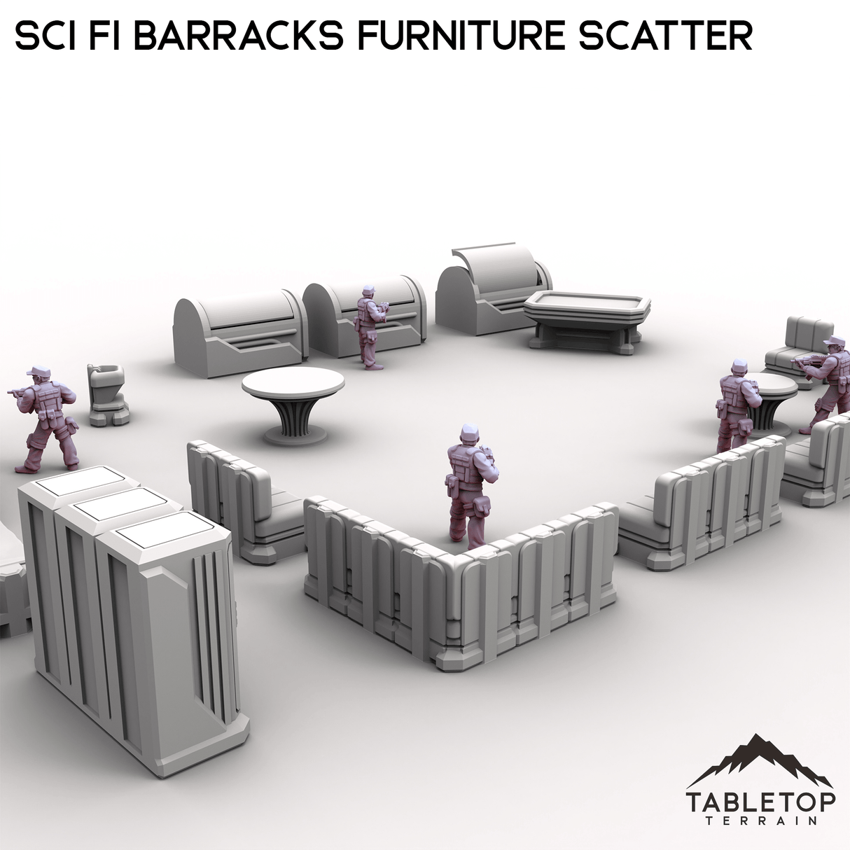 Sci Fi Barracks Furniture Scatter