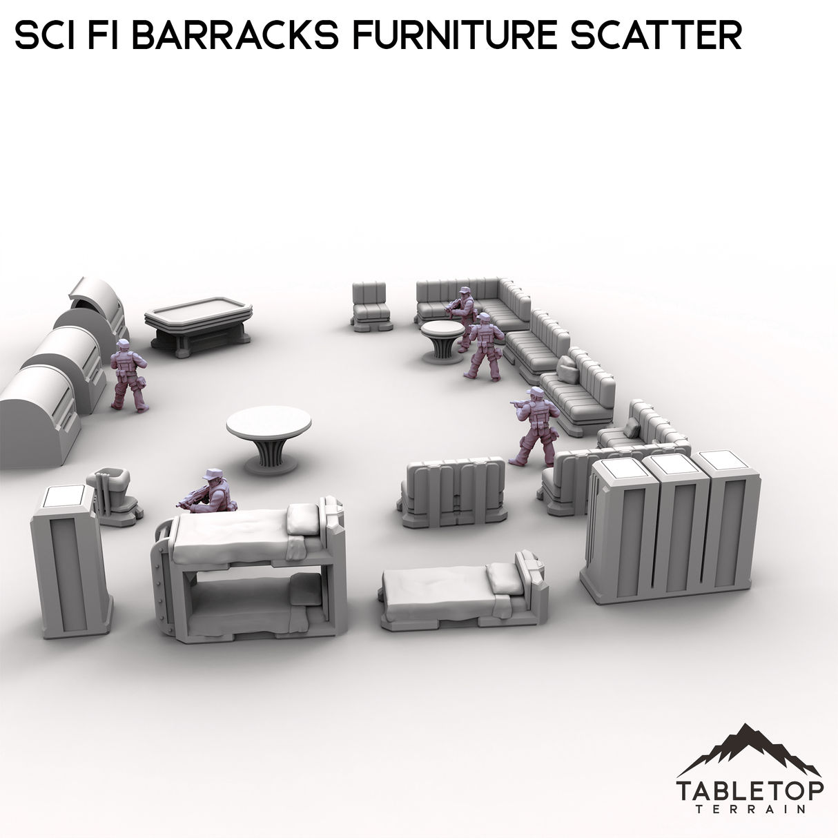 Sci Fi Barracks Furniture Scatter