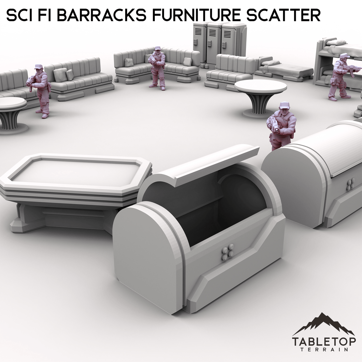Sci Fi Barracks Furniture Scatter