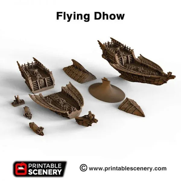 Flying Dhow - Flying Pirate Merchant Ship