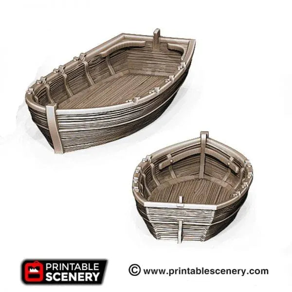 Row Boat Long boat - Pirate Ship