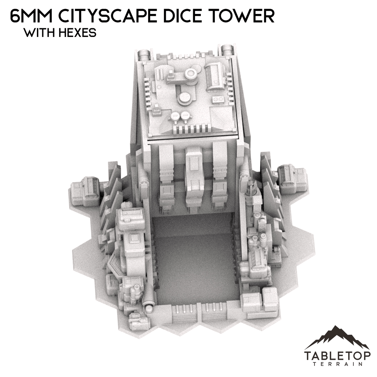 6mm Sci-Fi Cityscape Dice Tower Terrain