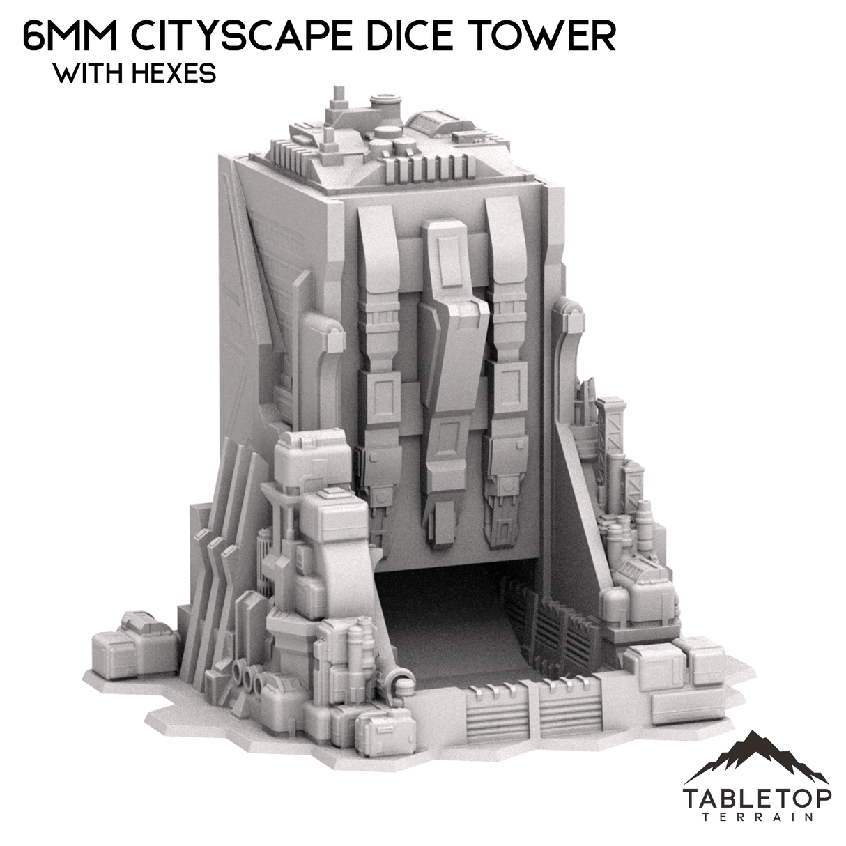 6mm Sci-Fi Cityscape Dice Tower Terrain