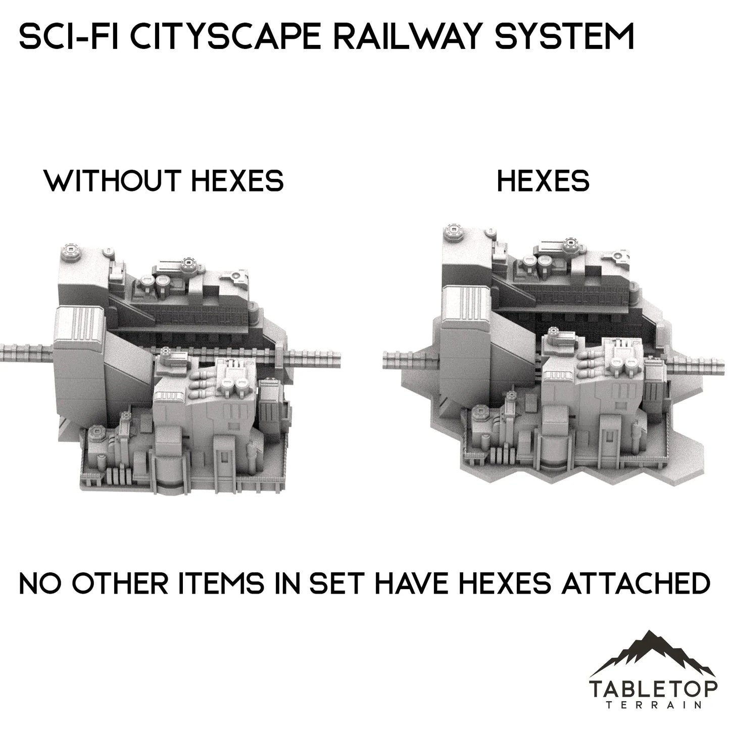 6mm Sci-Fi Cityscape Elevated Rail System