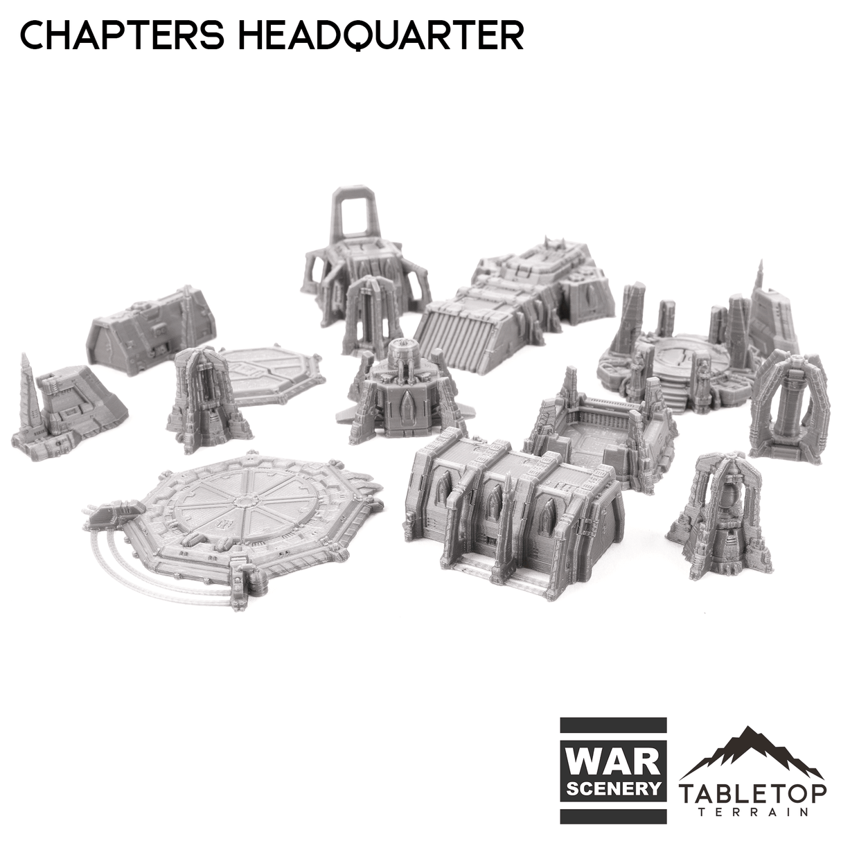 Chapters Headquarter 8mm Small Scale Terrain Pack