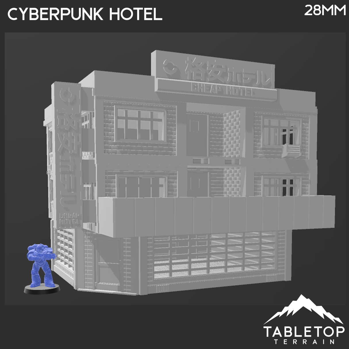 Cyberpunk Hotel Block - Cyberpunk Building