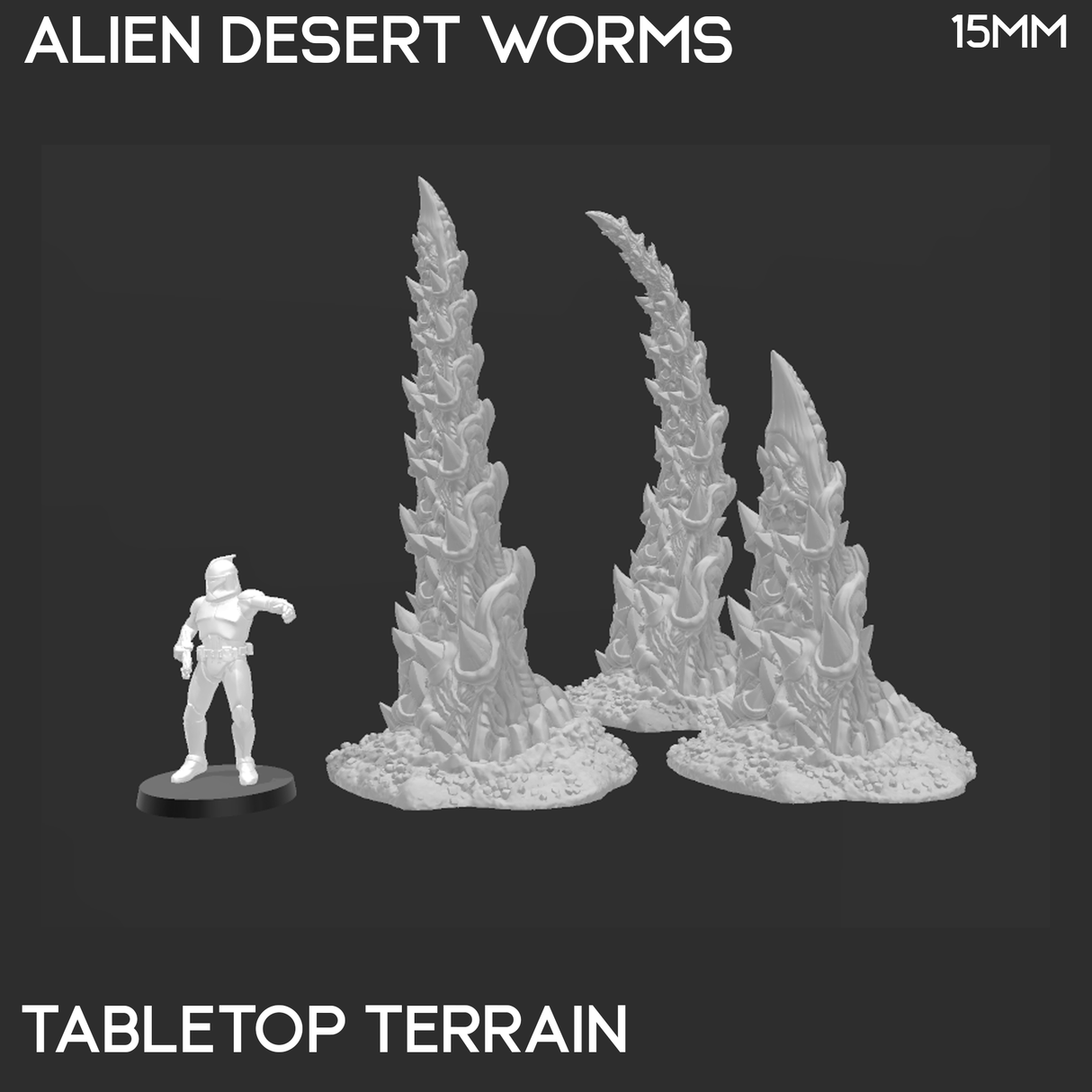 Desert Worms - Star Wars Legion Scatter Terrain