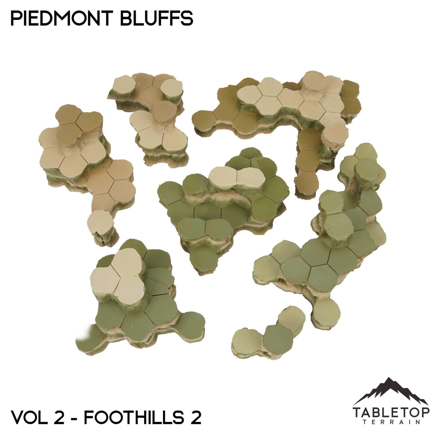 HEXTECH Piedmont Bluffs Map Hill Set - 6mm