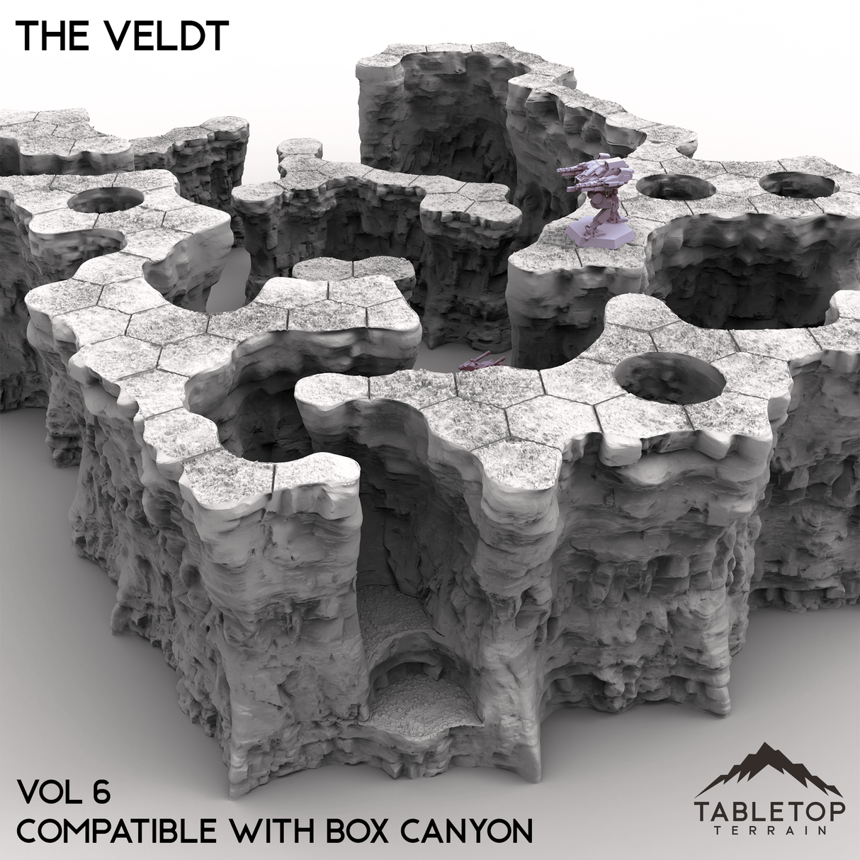 HEXTECH The Veldt Map Hill Sets-6mm