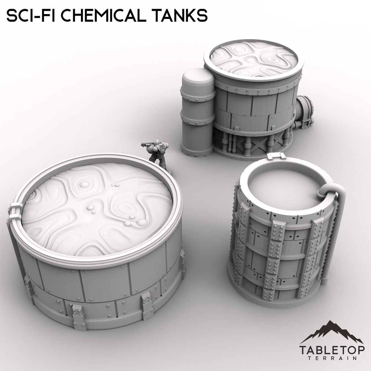 Sci-Fi Chemical Tanks