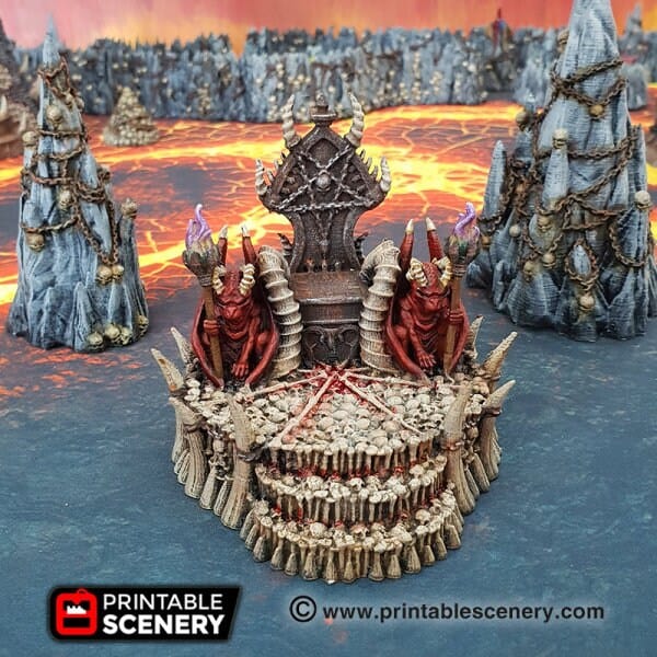 Skull Throne - Demon Fantasy Terrain