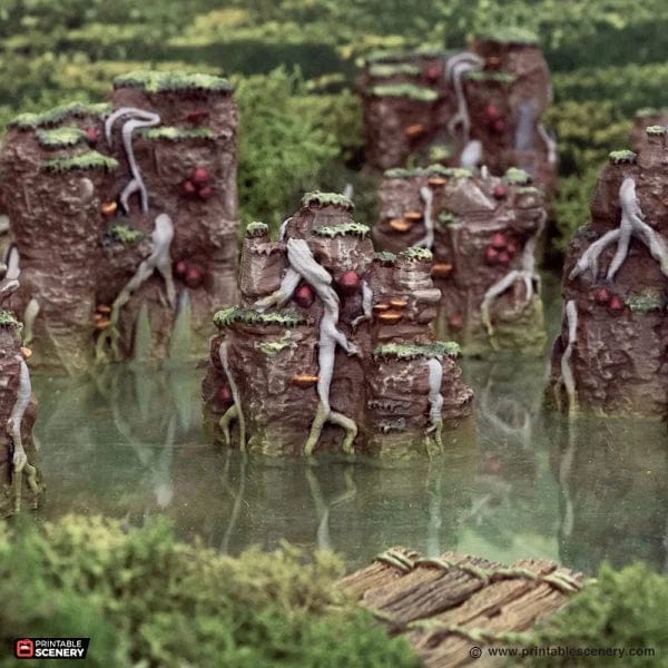 Swamp Grotto Walls - The Gloaming Swamp