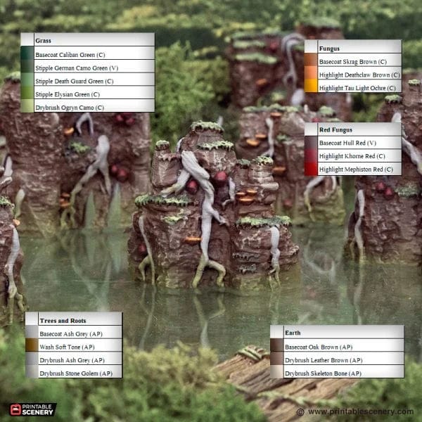 Swamp Grotto Walls - The Gloaming Swamp