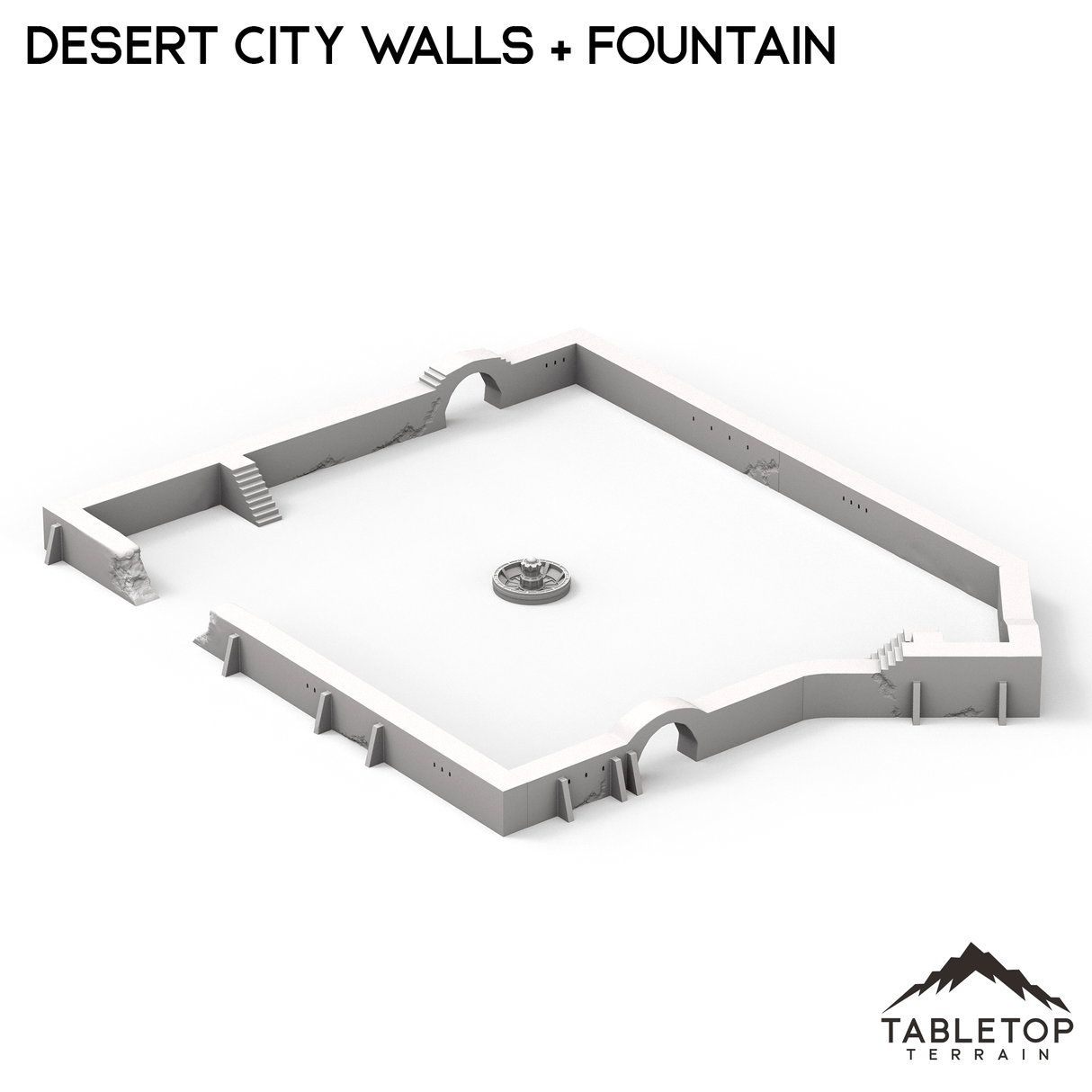Desert City Walls & Fountain