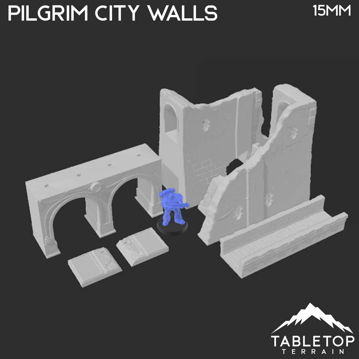Pilgrim City Walls - Star Wars Legion Shatterpoint Wall Set